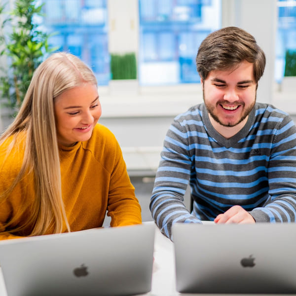 To privatister på Akademiet Privatistskole og Nettstudier jobber sammen