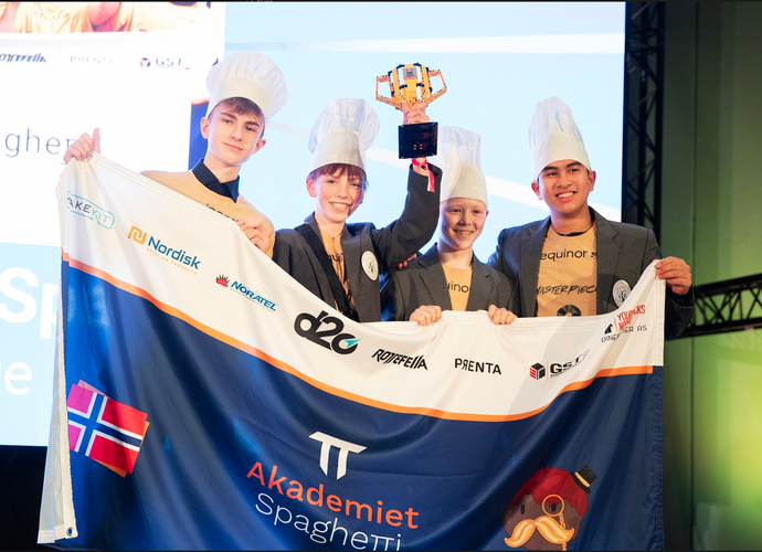 First Lego League-laget til Akademiet Realfagsskole Drammen