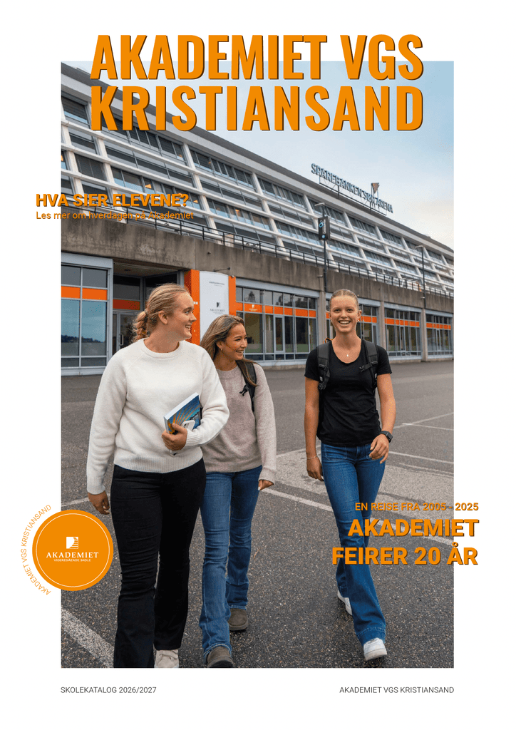 Skjermbilde av forside av Kristiansand katalog