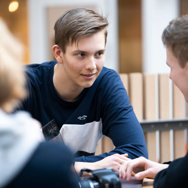 Elever på Akademiet VGS Sandnes