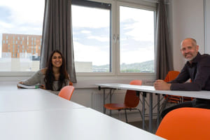 Avan Sønderby og Thomas Bingen på Akademiet Privatistskole Drammen