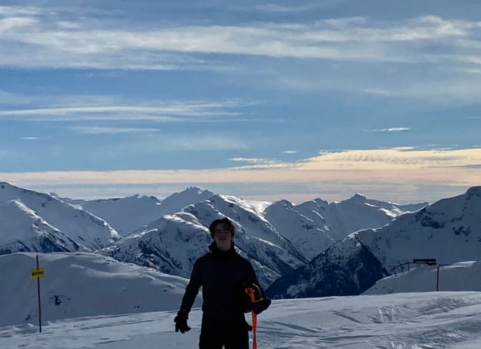 Arne på slalom i Canada.