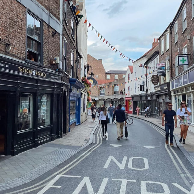 Gatebilde fra York, England