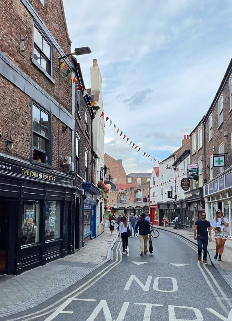 Gatebilde fra York, England