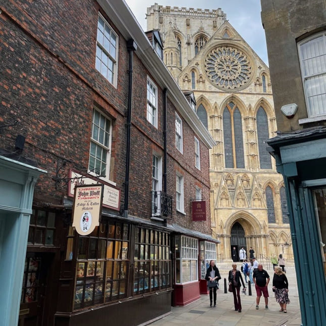 Gatebilde fra York, England