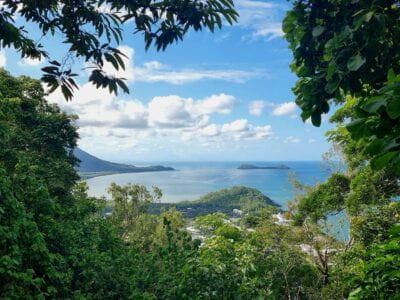 Oversiktsbilde fra Cairns i Australia.