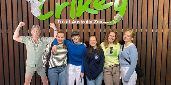Christina på utveksling i Australia på australia zoo