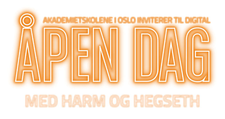 Digital åpen dag med Harm og Hegseth
