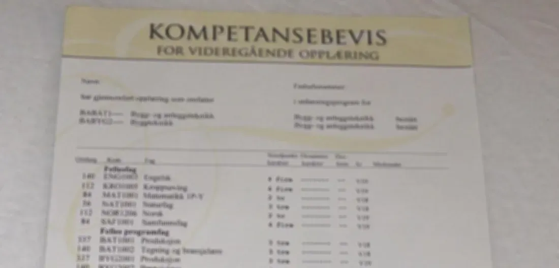 Kompetansebevis