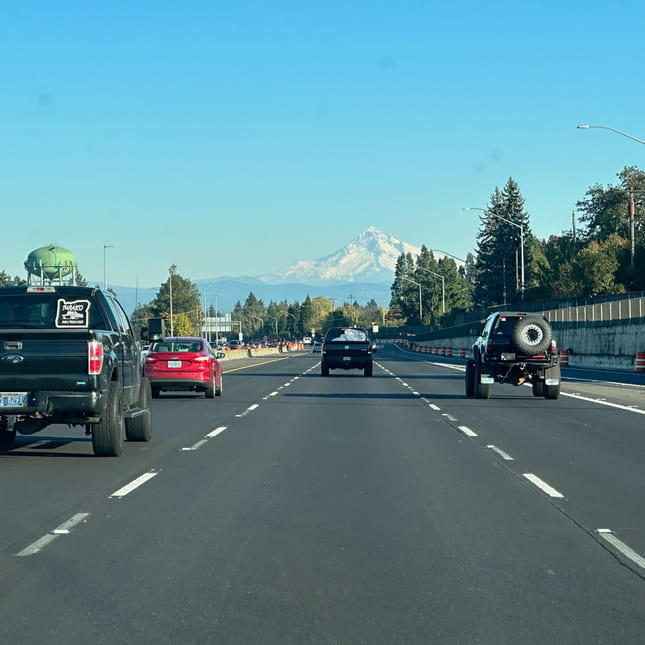 Bilde fra motorveien i USA