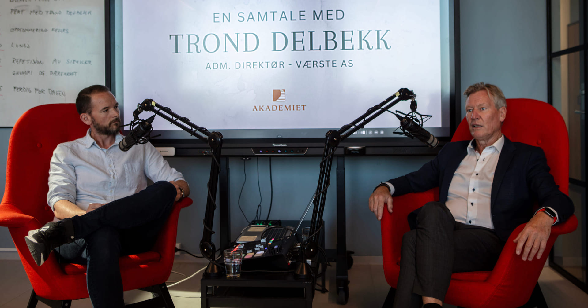 Innspilling av podcast