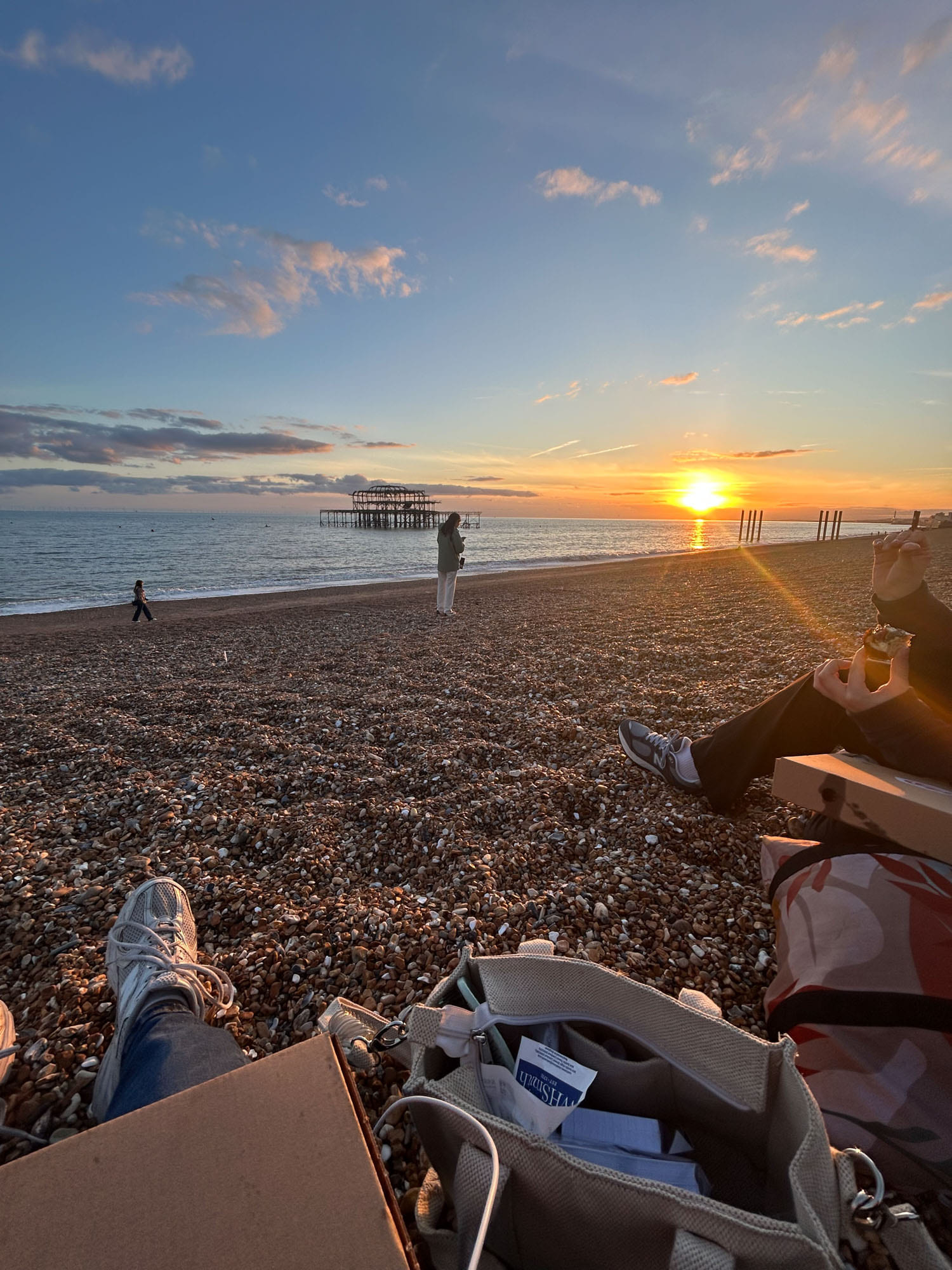 Solnedgang i Brighton