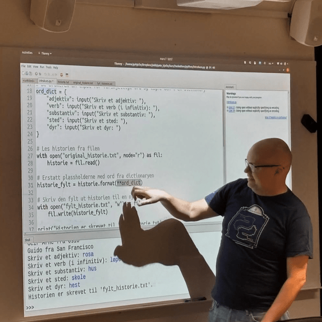 Forelesning under Hackathon