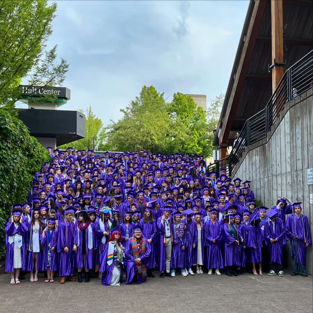 Eugene high school students