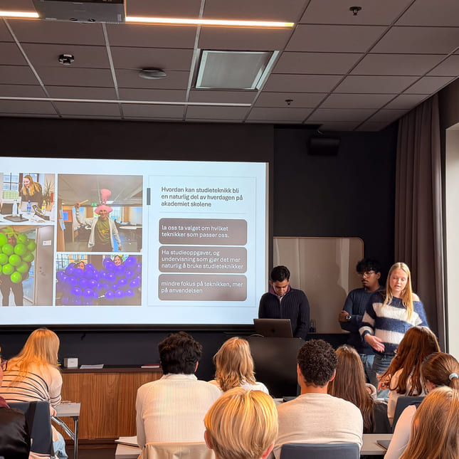 Elever presenterer sine forslag