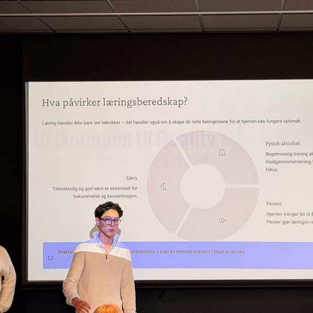 Elever presenterer sine forslag