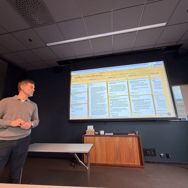 Rektor Endre holder introduksjon