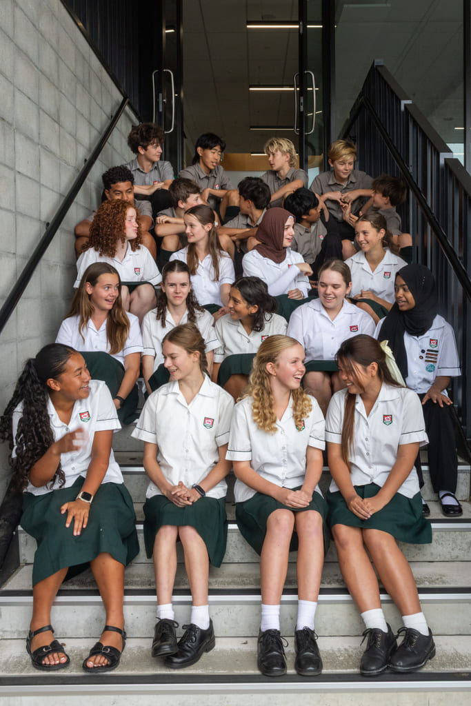 Elever ved Onehunga High School