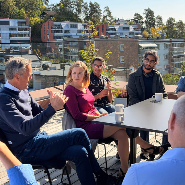 Politikerbesøk på Akademiet i Sandvika